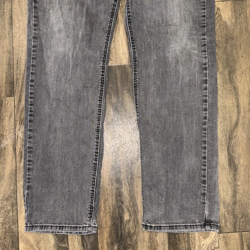 Levi's 541 Slim Fit Straight Leg Dark‎ Wash Grey Denim Jeans Men's Size 38x32